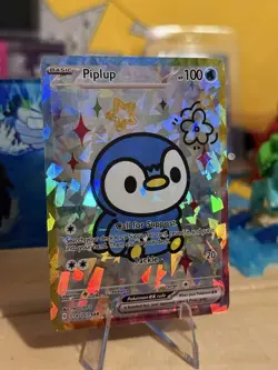 Derpy Pokemon Fan Made Holo Display Cards - Derpy Piplup - Call For Support! - Image 2