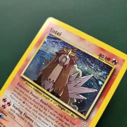Pokemon Card - Entei 6/64 Holo Neo Revelation WOTC Vintage - NM - Image 2
