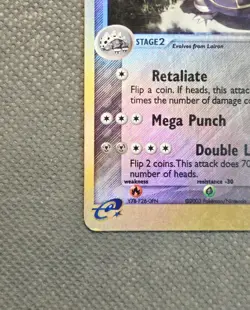 Aggron 1/109 EX Ruby & Saphire - Reverse Holo Rare E-reader - Pokemon TCG 2003 - Image 5