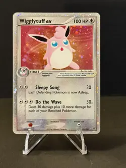 (C10125) POKEMON TCG Wigglytuff ex 101/101 LP Holo Rare Hidden Legends - Image 1