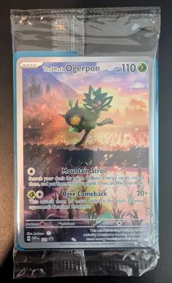 Pokemon TCG Teal Mask Ogrepon Sealed Promo 123 Scarlet Violet NM - Image 1
