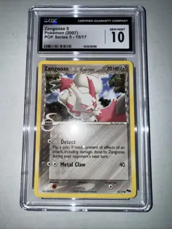CGC 10 Pokemon Zangoose (Delta Species) 015/017 POP Series 5 Non Holo Low Pop 38 - Image 5