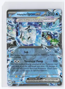 Pokemon TCG Wellspring Mask Ogerpon ex 027/131 Prismatic Evolution NM - Image 1