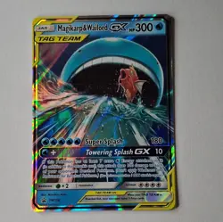 Pokemon Magikarp & Wailord Gx Tag Team Sm166 Black Star Promo #sm166 - Image 1