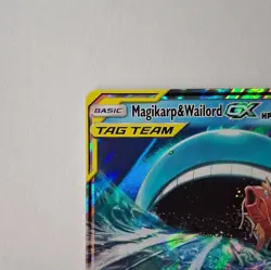 Pokemon Magikarp & Wailord Gx Tag Team Sm166 Black Star Promo #sm166 - Image 5