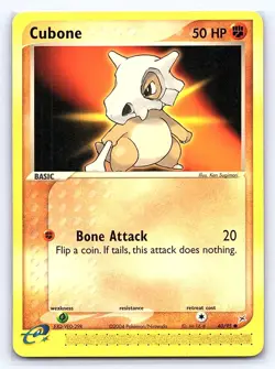 Cubone 40/95 Common Team Magma vs Team Aqua Pokemon Lightly Played - Image 1