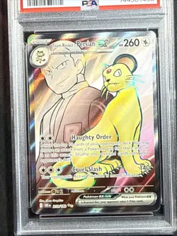 Team Rocket's Persian EX 219/182 Ultra Rare PSA GEM MINT 10 - Image 2