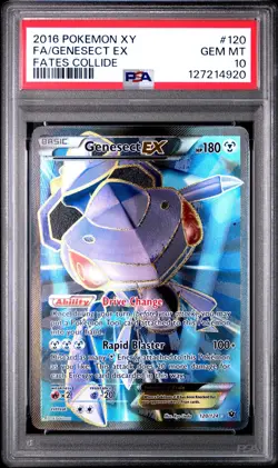 POKEMON XY FATES COLLIDE GENESECT EX #120 FULL ART PSA 10 GEM MINT #127214920 - Image 1