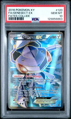 POKEMON XY FATES COLLIDE GENESECT EX #120 FULL ART PSA 10 GEM MINT #129856863 - Image 1