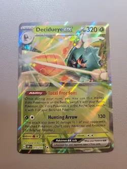 Pokemon TCG: Decidueye Ex 15/197 Obsidian Flames Double Rare Holo - Image 1