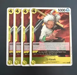 One Piece S-Hawk OP08-114 Foil Playset (x4) Two Legends NM - Image 1