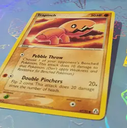 Trapinch 67/92 EX Legend Maker Pokemon Card NM - Image 3