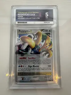 Pokemon Regigigas LV.X DP30 Black Star Promo Card Graded 5 EX Ace Grading - Image 1