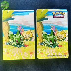 Sprigatito #0906 Card and Sticker Set - NM 2023 Pokemon TCG - Mini Tin Puzzle - Image 1