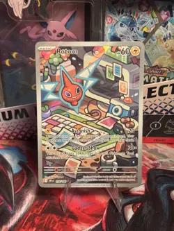 Pokemon TCG Rotom 197/182 Destined Rivals Full Art Holo Card NM+ - Image 1