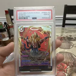 Dragon Ball Super Card Game 2026 Gogeta FB09-122 Secret Rare Foil PSA 10 - Image 1