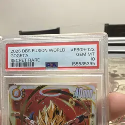 Dragon Ball Super Card Game 2026 Gogeta FB09-122 Secret Rare Foil PSA 10 - Image 3