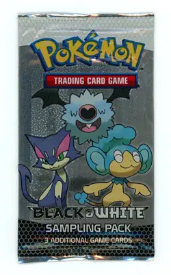 Pokemon Card - Black & White - Sampling Pack - 3 Cards - Factory Sealed - Image 1