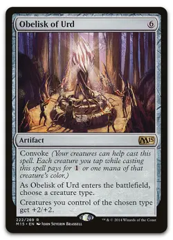 Obelisk of Urd #222 (LP) Magic 2015 M15 Magic MTG - Image 1
