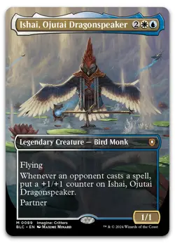 Ishai, Ojutai Dragonspeaker (Borderless) #89 (NM) Bloomburrow BLC Magic MTG - Image 1