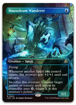 Mausoleum Wanderer (Borderless) #305 (Foil) NM Innistrad Remastered Magic MTG - Image 1