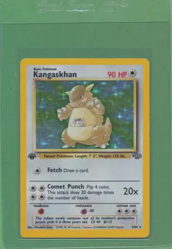 1999 Pokemon Jungle Kangaskhan #5 Holo Foil 1st EDITION ~ NM LP - Image 1
