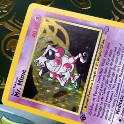 Mr. Mime 6/64 Rare Jungle Holo Foil 1st First Edition Pokemon LP - Image 3