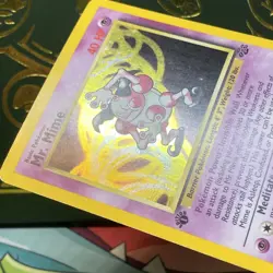 Mr. Mime 6/64 Rare Jungle Holo Foil 1st First Edition Pokemon LP - Image 5
