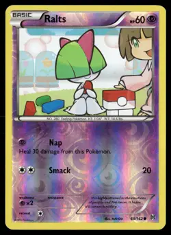 Ralts 68/162 Common BREAKthrough Pokemon Reverse Holo Lightly Played - Image 1