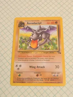 Aerodactyl 16/62 Non-Holo Rare Fossil Pokemon TCG Card WOTC 1999 NM - Image 1