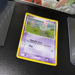 Spoink - 76/107 Pokemon Deoxys - Rev Holo / Stamped LP - Image 5