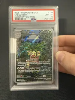 2025 Pokemon MEG EN #135 Exeggutor Illustration Rare PSA 10 - Image 1