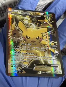Pokemon - Pikachu EX XY124 Black Star Promo - Excellent - Image 1
