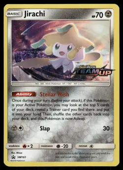 Jirachi - SM161 Holo Promo Sun & Moon Promo Pokemon Holo Near Mint - Image 1