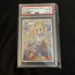 PSA 10 GEM MINT Lillie Full Art 151/156 2018 Pokemon Sun & Moon Ultra Prism - Image 1