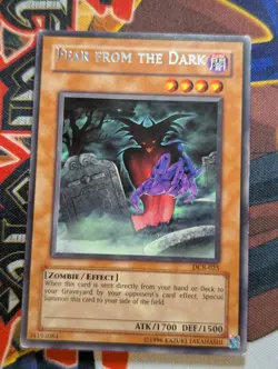 Fear From The Dark - DCR-EN025 - Rare - Unlimited - Yugioh TCG LP/MP - OLD PRINT - Image 1