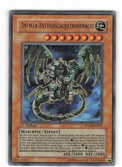 Yugioh ANTIKER ANTRIEBSGADJILTRONDRACHE , sd10-de001 Ultra Rare deutsch NM - Image 1