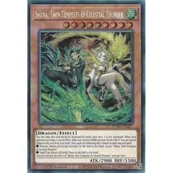 YUGIOH BPRO-EN027 Shiina, Twin Tempests of Celestial Thunder Secret Rare 1st Edi - Image 1