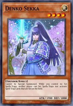 YUGIOH MP25-EN136 Denko Sekka Prismatic Secret Rare 1st Edition NM - Image 1