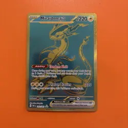 SV Paldean Fates Miraidon EX Gold Hyper Rare Card #243/091 NM Mint Condition - Image 1