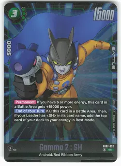 Gamma 2 : SH FB07-052 SR Dragon Ball Super Card - Image 2