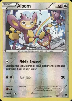 AIPOM 90/114 STEAM SIEGE COMMON REVERSE HOLO POKEMON NAOKI SAITO - Image 1