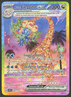 Pokemon TCG:Alolan Exeggutor ex 242/191 Surging Sparks Special Illustration Rare - Image 1