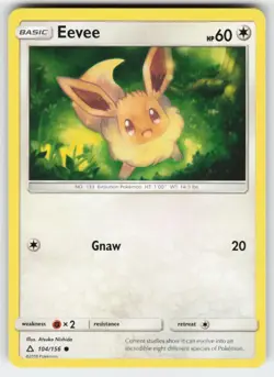 Eevee 104/156 Common Ultra Prism Pokemon Near Mint - Image 1