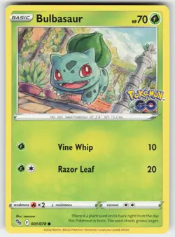 Bulbasaur 001/078 Common Pokemon GO Pokemon Near Mint - Image 1