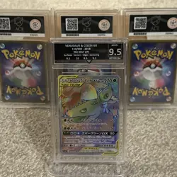 Celebi & Venusaur GX 110/095 HR Rainbow Japanese Pokemon SM9 Tag Bolt Team Card - Image 1