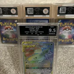 Celebi & Venusaur GX 110/095 HR Rainbow Japanese Pokemon SM9 Tag Bolt Team Card - Image 3