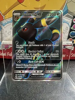 Pokemon Umbreon GX Full Art 142/149 SM Base Set Ultra Rare Holo - Image 1