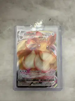 Pokemon TCG Eevee VMAX SWSH087 Black Star Promo Full Art Holo Card - Image 1