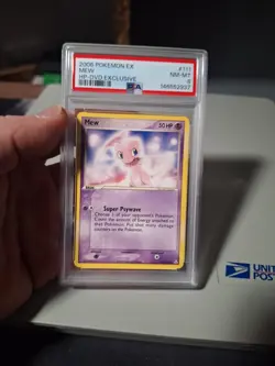 2006 POKEMON EX HOLON PHANTOMS DVD EXCLUSIVE #111 MEW PSA 8 VERY LOW POP - Image 1